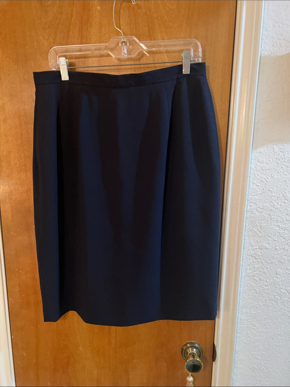 Classic Navy Pencil Skirt - Women. 14. Good shape